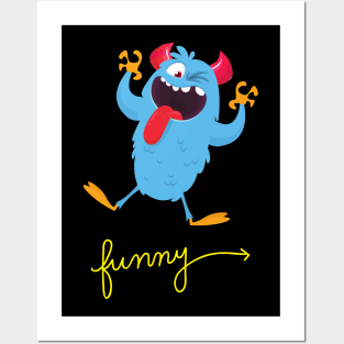 Funny and Cute Monster Posters and Art